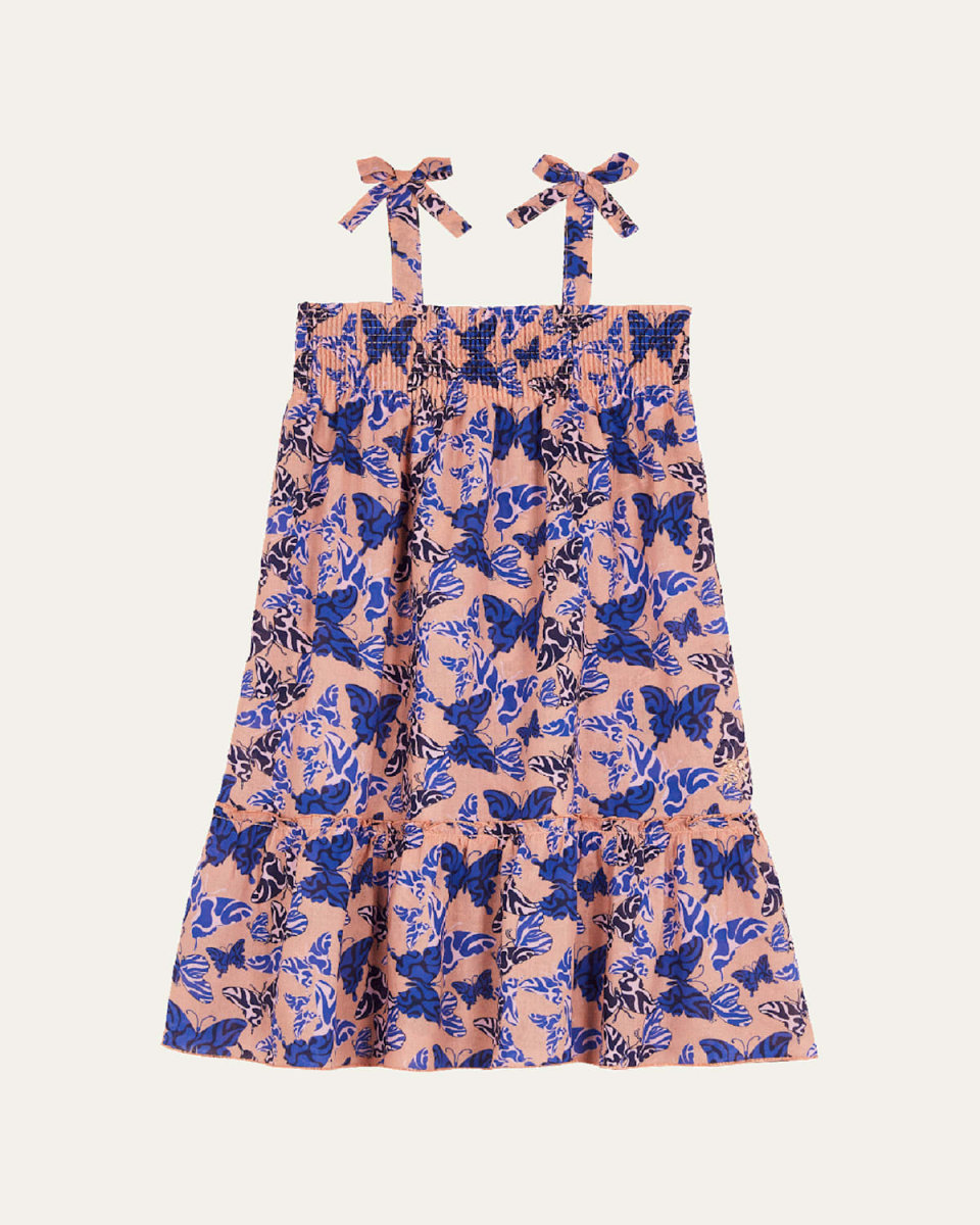 Girl's Butterfly-Print Dress, Size 2-